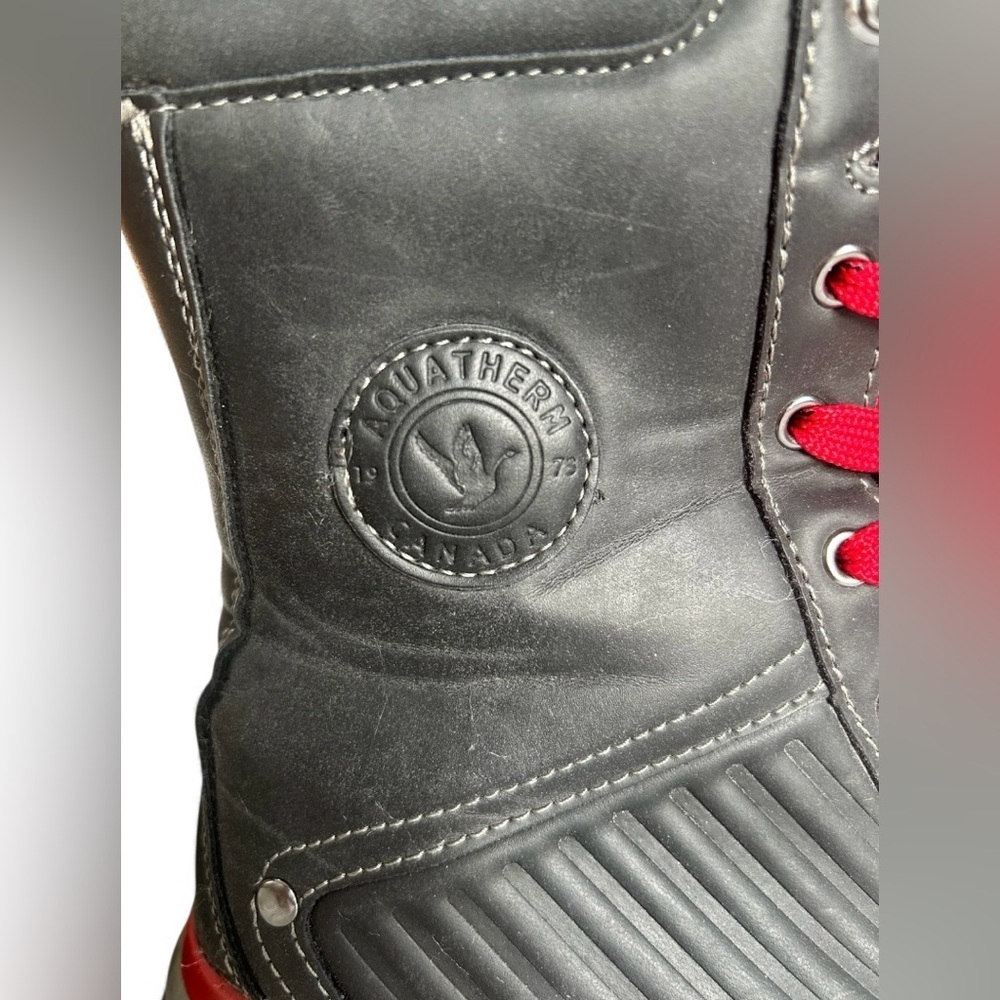 Aquatherm Canada Faux Fur Mobwife Womens Snow Boots size 6 buttery leather - Picture 5 of 8